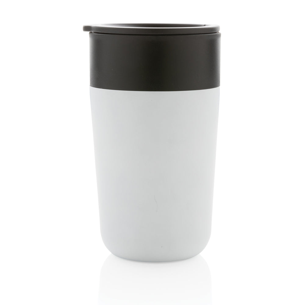 Branded GRS Recycled PP and SS mug with handle