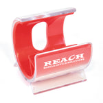 Branded Turbo Desk Phone Holder. Solid Colour Inner Plastic + Clear Cover