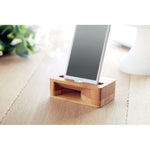 Branded Bamboo phone stand-amplifier