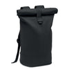 Branded Rolltop washed canvas backpack