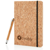 A5 notebook with bamboo pen including stylus