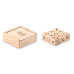 Wooden tic tac toe