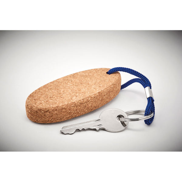 Branded Floating cork key ring