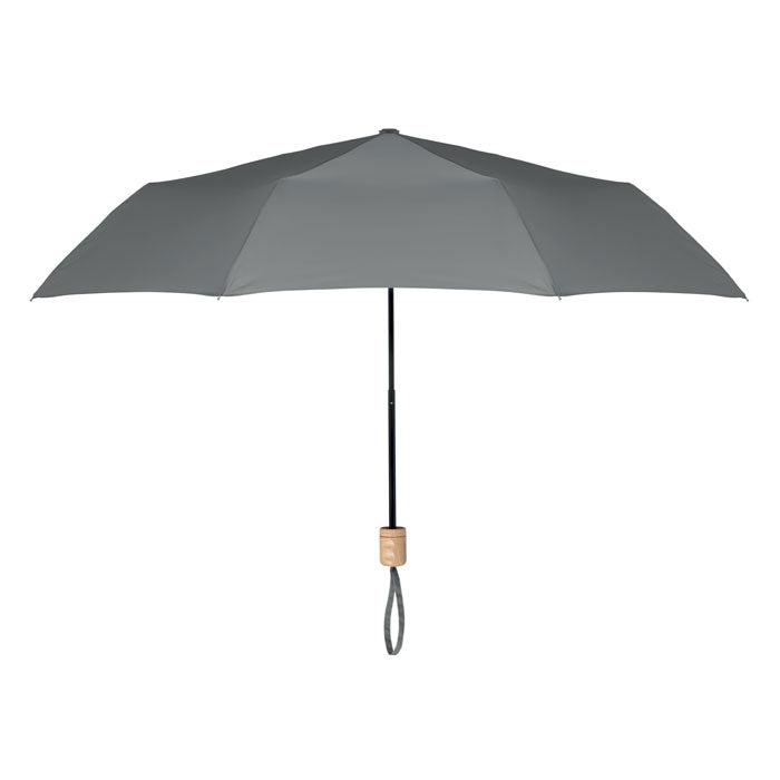 21 inch RPET foldable umbrella Grey