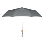 21 inch RPET foldable umbrella Grey