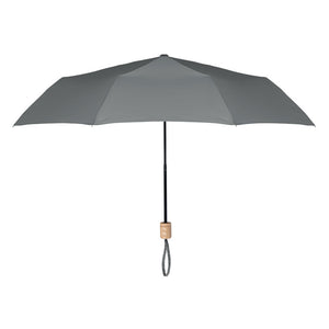 21 inch RPET foldable umbrella Grey