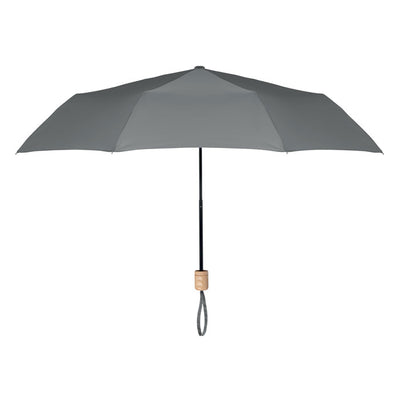21 inch RPET foldable umbrella Grey