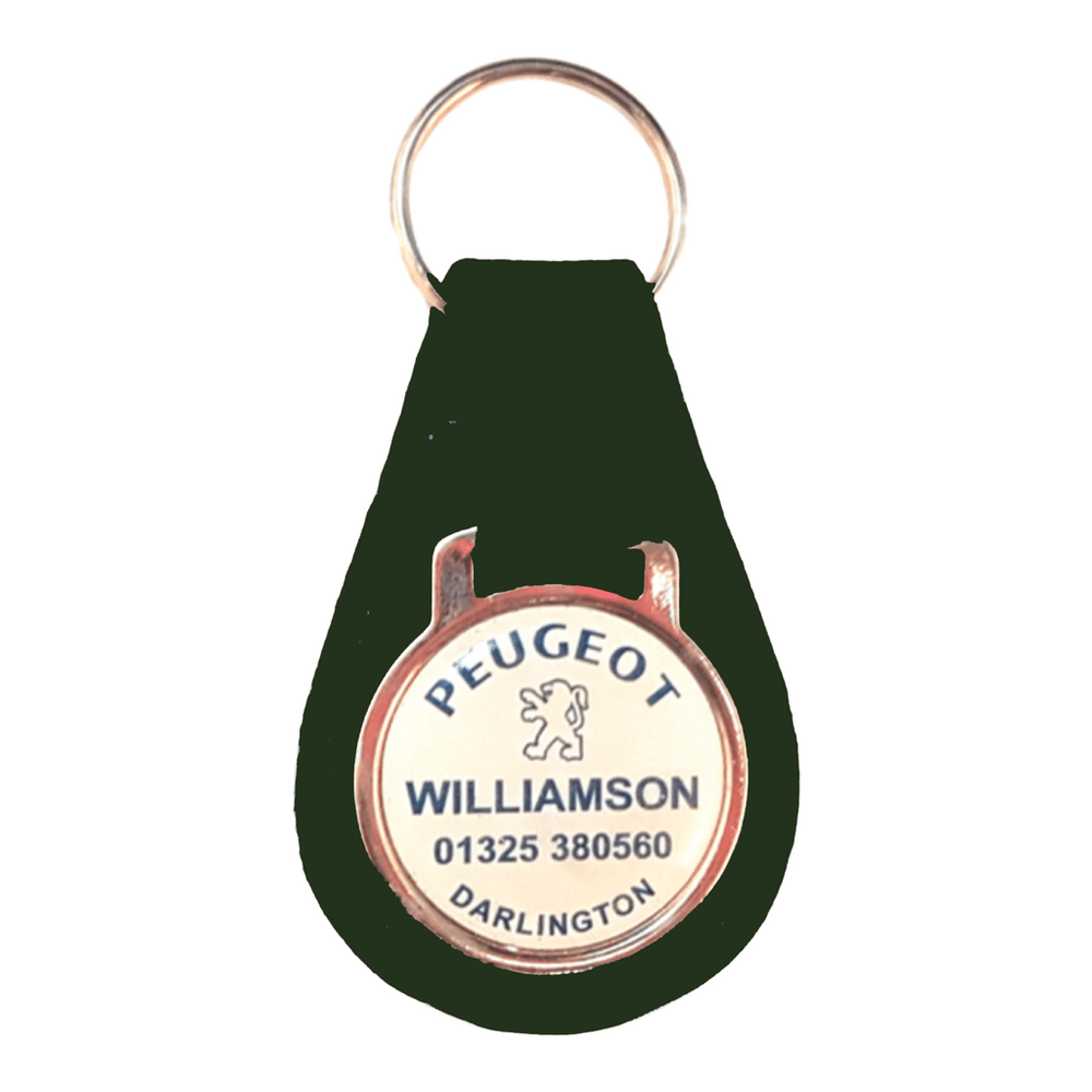 Branded Pear Shaped Keyfob with Dome