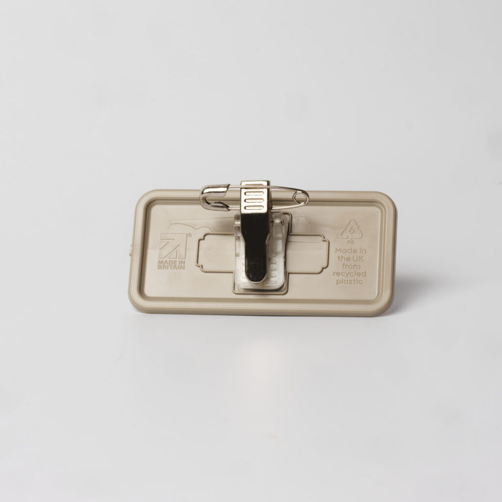 Reusable Name Badge - Low Window - Combo Clip