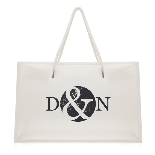 'Celeste Gift Bag' WHITE 50% RPP Bag with nylon handles