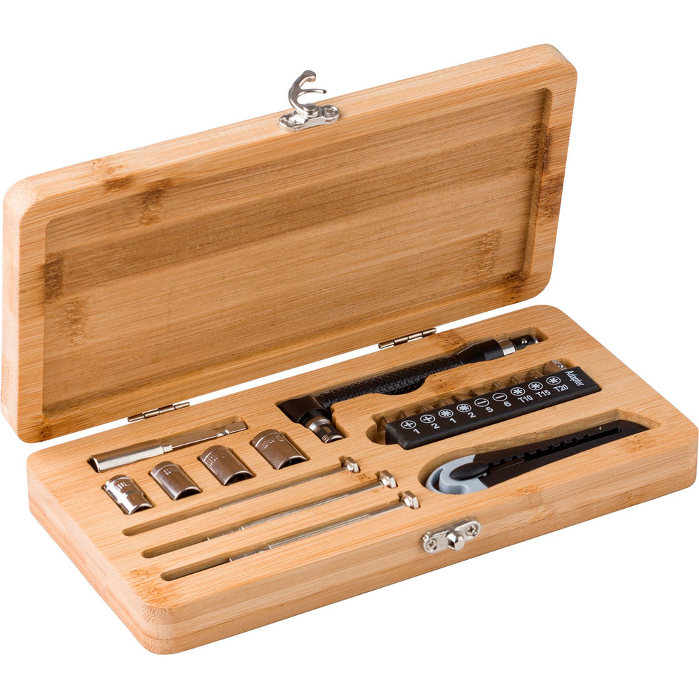 Branded Lambshouse Tool set in bamboo case (20pc)