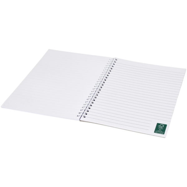 Branded Desk-Mate® A5 spiral notebook 80 pages