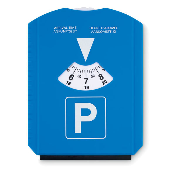 Branded Ice scraper in parking card