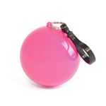 White Poncho In Plastic Ball with Split Ring Keyring