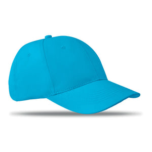 6 panels baseball cap Turquoise