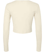 Bella Micro Rib Long Sleeve Baby T-Shirt Solid Natural Blend