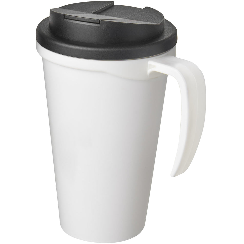 Branded Americano® Grande 350 ml mug with spill-proof lid