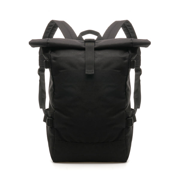 Branded BLACK RPET 900D Roll Down Bag
