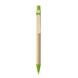 NAIROBI. Kraft paper ball pen with clip