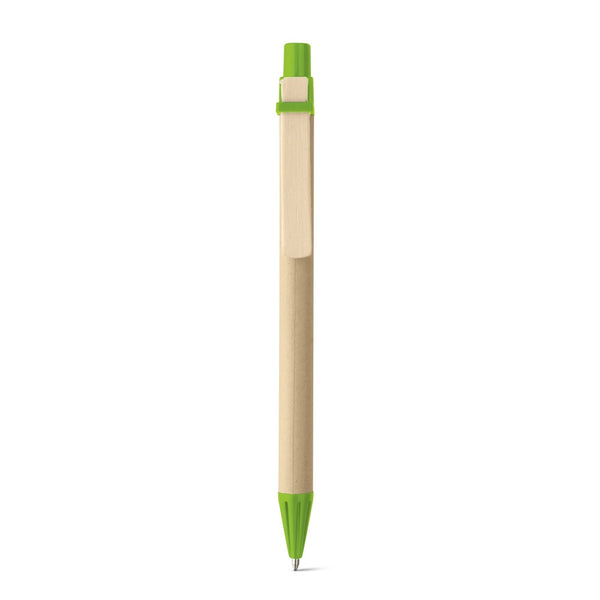 NAIROBI. Kraft paper ball pen with clip