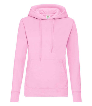 Fruit of the Loom Classic Lady Fit Hooded Sweatshirt Light Pink