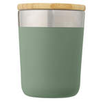 Lagan 300 ml copper vacuum insulated stainless steel tumbler with bamboo lid