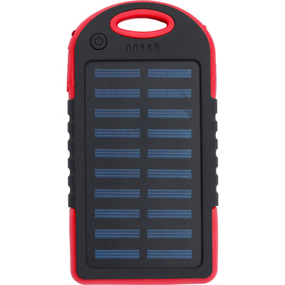 The Arin - Rubberized solar power bank (4000 mAh)