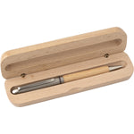 Branded Leathad Beechwood ballpen