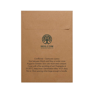 Seed Pack in Kraft Paper Envelope Corn Flower