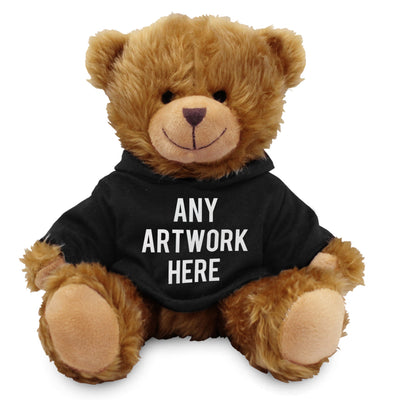 Branded Black Hoodie Bear