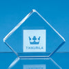 8.5cm Optical Crystal Stand Up Diamond Paperweight