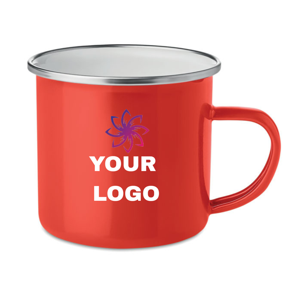 Metal mug with enamel layer 350ml