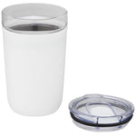 Branded Bello 420 ml glass tumbler with recycled plastic outer wall