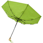 Branded Bo 21" foldable auto open/close recycled PET umbrella