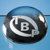 Branded 9cm Optical Crystal Dome Paperweight