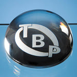 Branded 9cm Optical Crystal Dome Paperweight