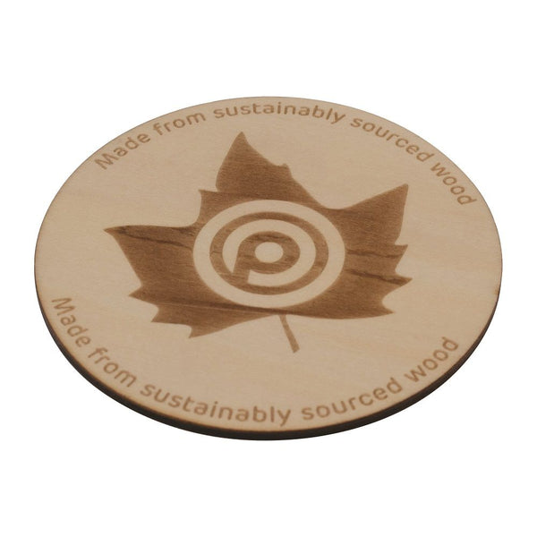 Branded Wooden Coaster (100mm Diameter: 3mm Thick)
