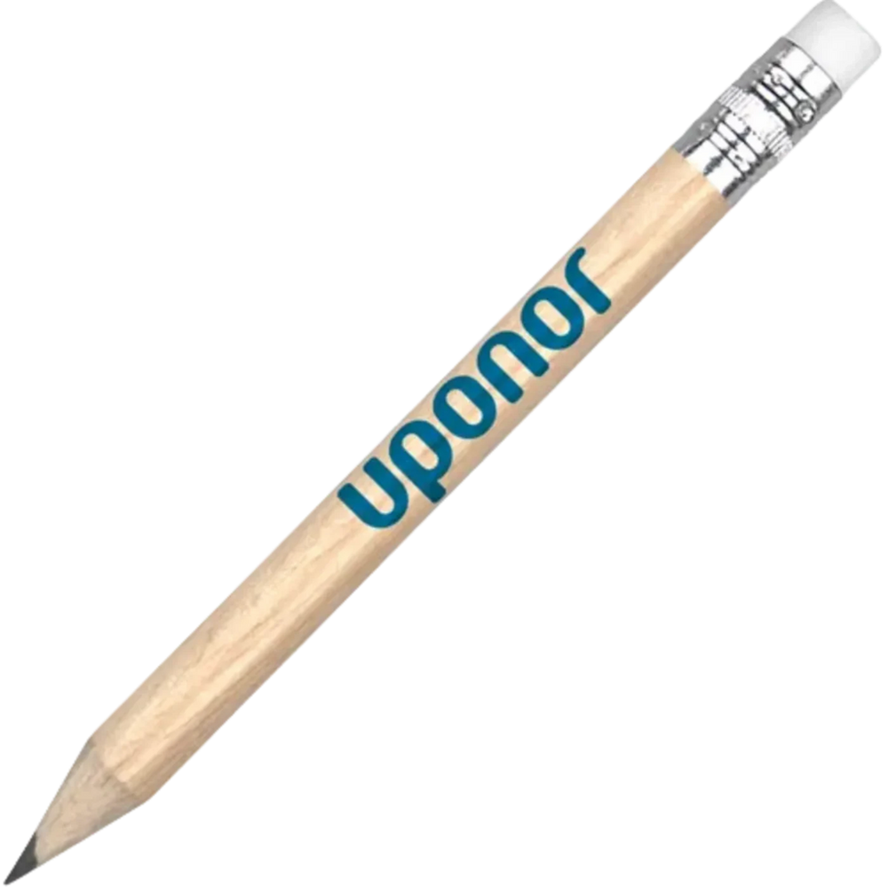 Golfer's Wooden Pencil with Eraser - 85mm x 7mm