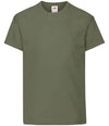 Fruit of the Loom Kids Original T-Shirt Classic Olive