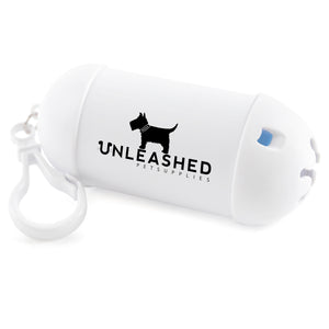 Pooch PP plastic waste bag dispenser with White hook