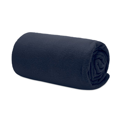 RPET fleece travel blanket Blue