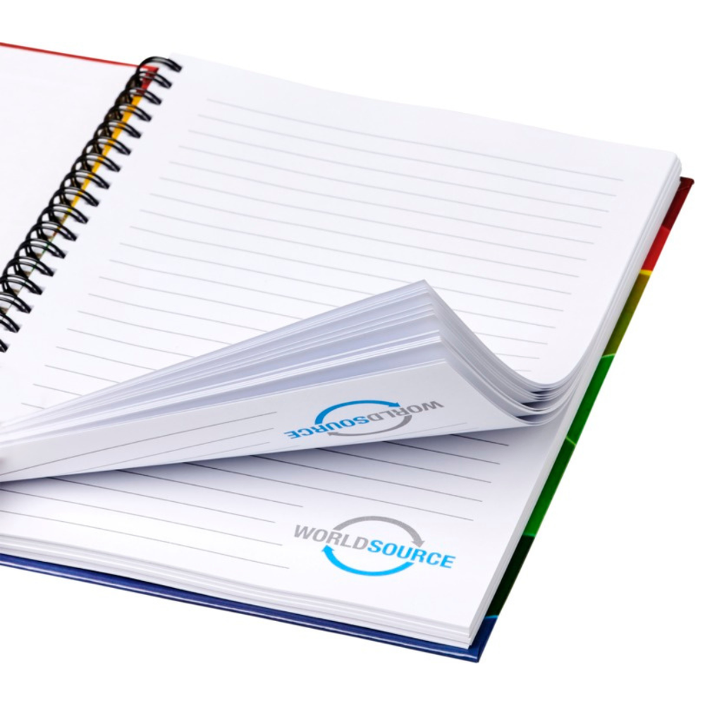 Branded Wire-o A5 notebook hard cover