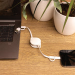 Branded RCS standard recycled plastic and TPE 6-in-1 cable