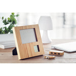 Photo frame with weather statio