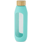 Tidan 600 ml borosilicate glass bottle with silicone grip