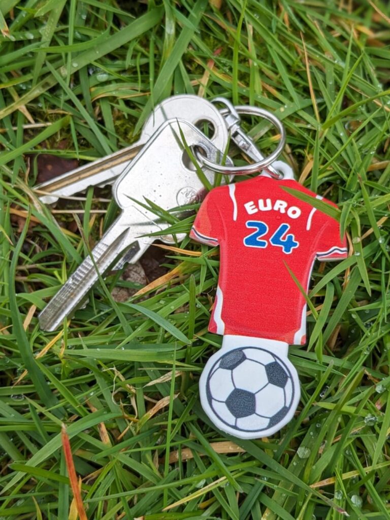 Football Shirt Shaped Trolley Coin Keyring