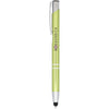 Moneta anodized aluminium click stylus ballpoint pen