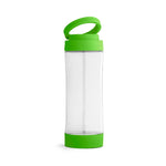 QUINTANA. Glass sports bottle with PP cap 390 mL