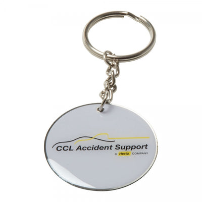 Custom Printed Aluminium Keyring (60mm)