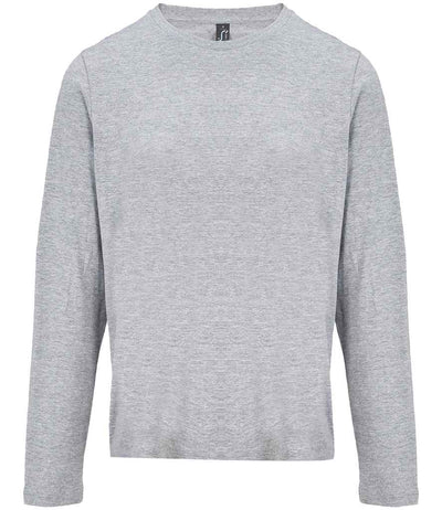SOL'S Ladies Monarch Long Sleeve T-Shirt Grey Marl